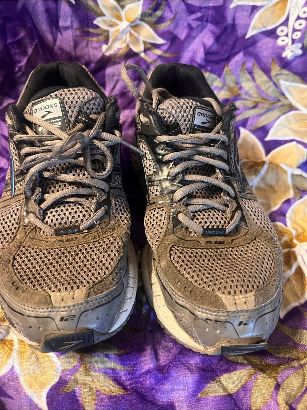 Brooks Addiction A12  Running Shoe in Gray and blue